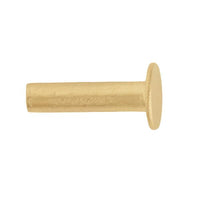 Tubular Rivets 100 pack 7/16" Brass Plated
