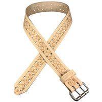 Leather Carpenters Tool Belt - Embossed Skulls