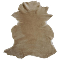 Leather Sheepskin Shearling Hides Fur Skin Hair On Avg 8.75 Sqft - Taupe 10mm