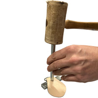 Key Fob Kit 10 Pack - Vegetable Tanned Tooling Leather with Key Ring and Rivet