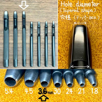 Round Leather Drive Punches - OKA Japan