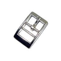 Nickel Plated Steel Double Bar Buckle 1514-00 Strap Buckle Leathercraft - 3 Sizes
