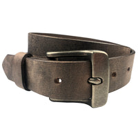 1.25"(32mm) Crazy Horse Solid Buffalo Leather Belt Handmade in Canada by Zelikovitz
