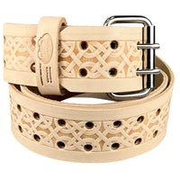 Leather Carpenters Tool Belt - Embossed Celtic