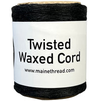 Black Waxed Poly Cord .030"