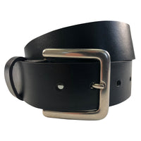 1.5"(38mm) Black Bridle Leather Belt Handmade in Canada by Zelikovitz Size 26 - 46