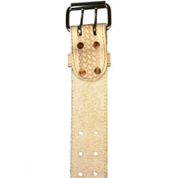 Leather Carpenters Tool Belt - Embossed Basketweave and Stitched