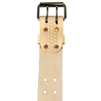 Leather Carpenters Tool Belt - Embossed Basket Weave