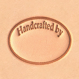 Handcrafted By 3-D Leathercraft Stamp 8689-00