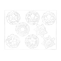 MakerAid® Floral Rounders Easy Trace Reusable Pattern