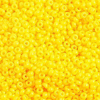 10/0  Op. Golden Yellow Czech Glass Seed Beads  40 grams