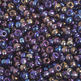 6/0 Black Diamond Czech Glass Seed Beads 40 Grams