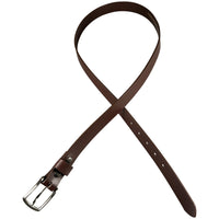 The Montreal Dress Belt - 100% Solid Leather Belt - Brown