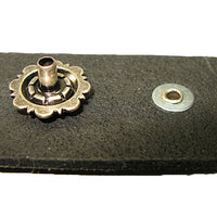 Native Heritage Coin‑Style Splashback Concho – 7/8" Decorative Snap Cap for Leather (8–10 oz) – Includes Washer