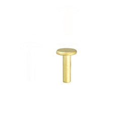 Tubular Rivets 100 pack 7/16" Brass Plated