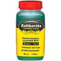 Zeli Pro Waterbased Leather Pigment Dye 4 Ounce Bottles