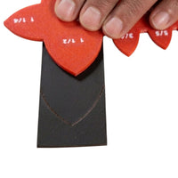 Pointed Multi-Strap End Template for Leather Straps