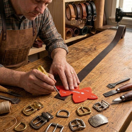 Pointed Multi-Strap End Template for Leather Straps