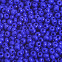 6/0 Royal Blue Czech Glass Seed Beads 40 Grams
