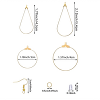DIY Earring Making Kit - Golden