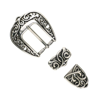Celtic Scroll 3 Pcs Buckle Set, 25mm (1
