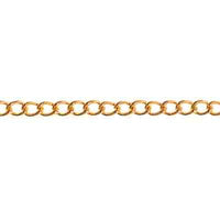 Curb Chain 3x2mm Brass 1m