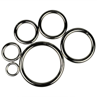 Solid Welded O Ring Nickel Plated 10/pk