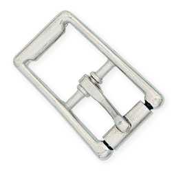 Nickel-Plated Center Bar Roller Buckle – 5/8″, ¾″ & 1″ for Belts, Straps & DIY Projects