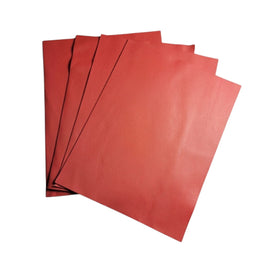 Red Duquesa Cowhide 0.9mm to 1.1mm - Project Piece 8.5" x 11"