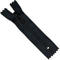 YKK #3C Nylon Coil Pre-Made Zipper Open - Black - 4.25inch
