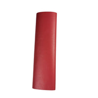 Leather Ponytail Wrap - 6" Black/Red/White