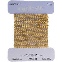 Curb Chain 3x2mm Brass 1m