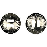 Star Conchos 1.25" (3.2cm) Nickel Plated 10Pk