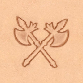 Crossed Axes 3D Stamp