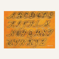 MakerAid® 1-1/4" Cursive Alphabet Easy Trace Reusable Pattern