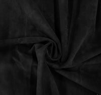 3/4 oz Cowhide Suede Split - Black
