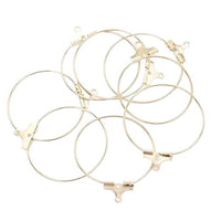 1.18in Earring Making Hoops Gold