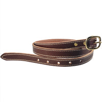 3/4" (19mm) Full Grain Stitched Belt Handmade in Canada by Zelikovitz
