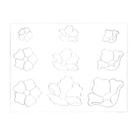 MakerAid® Flowers #2 Easy Trace Reusable Pattern