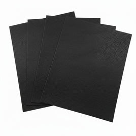 Black Luxury Cowhide 1.2mm to 1.6mm - Project Piece 8.5" x 11"
