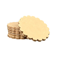 Genuine Vegetable Tanned Leather Conchos 6Pk - 3 Sizes
