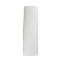 Leather Ponytail Wrap - 6" Black/Red/White