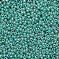 10/0 OP Rainbow Green Turquoise Czech Glass Seed Beads 40 Grams