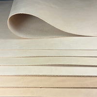 Natural Veg Tan Cowhide Tooling Leather Pre-Cut Panel 12" x 24"