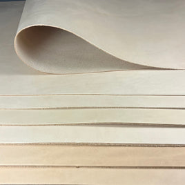 Natural Veg Tan Cowhide Tooling Leather Pre-Cut Panel 12" x 24"