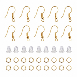 Earring Accessory Set Hypoallergenic Gold