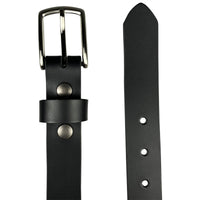 The Montreal Dress Belt - 100% Solid Leather Belt - Black