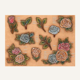 MakerAid® Floral Corners #1 Easy Trace Reusable Pattern