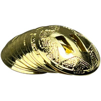 Star Conchos 1.25" (32mm) Brass Plated 10Pk