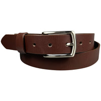 The Montreal Dress Belt - 100% Solid Leather Belt - Brown